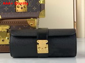 Louis Vuitton Etui Bijoux Jewelry Case in Black Taiga Leather Replica