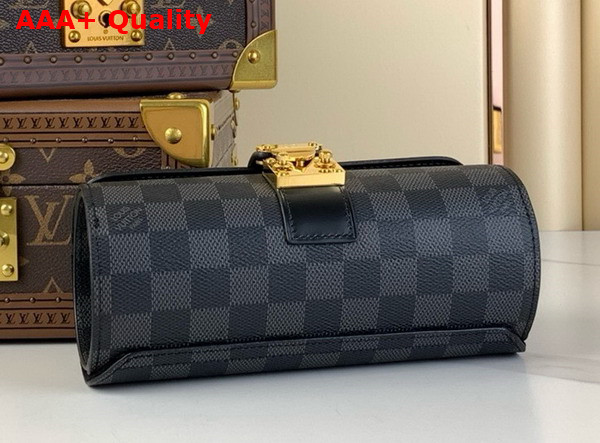 Louis Vuitton Etui Bijoux Jewelry Case in Damier Graphite Canvas Replica