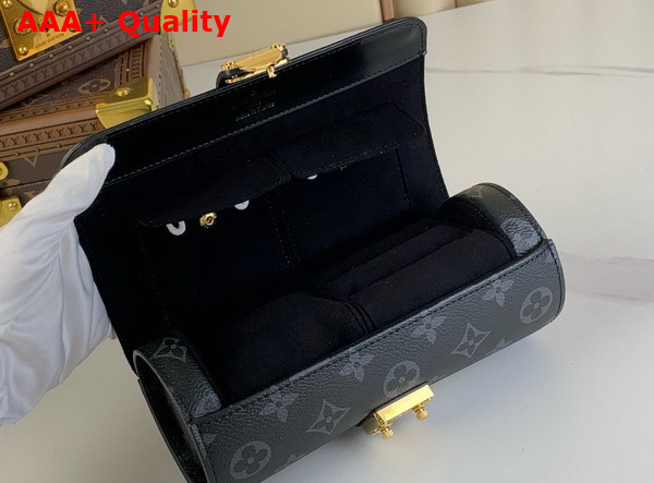 Louis Vuitton Etui Bijoux Jewelry Case in Monogram Eclipse Canvas Replica