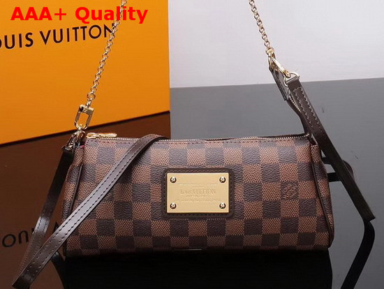 Louis Vuitton Eva Clutch in Damier Ebene Canvas Replica