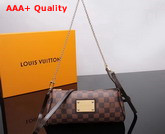 Louis Vuitton Eva Clutch in Damier Ebene Canvas Replica