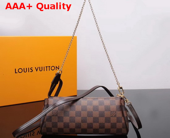 Louis Vuitton Eva Clutch in Damier Ebene Canvas Replica