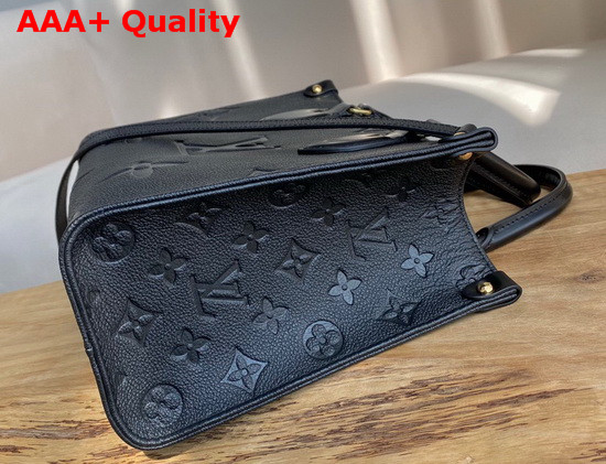 Louis Vuitton Exclusive Online Onthego PM Tote Black Monogram Empreinte Leather Replica