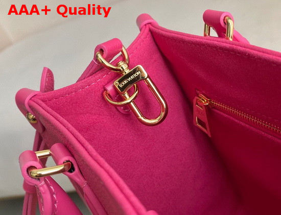 Louis Vuitton Exclusive Online Onthego PM Tote Freesia Pink Monogram Empreinte Leather M45660 Replica