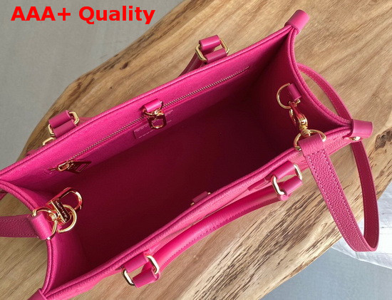 Louis Vuitton Exclusive Online Onthego PM Tote Freesia Pink Monogram Empreinte Leather M45660 Replica