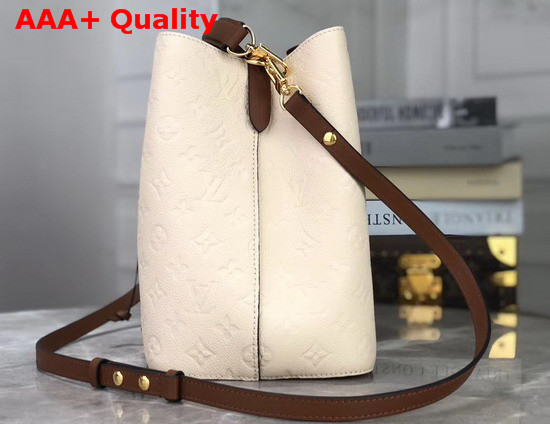 Louis Vuitton Exclusive Prelaunch Neonoe MM Creme Monogram Empreinte Leather M45307 Replica