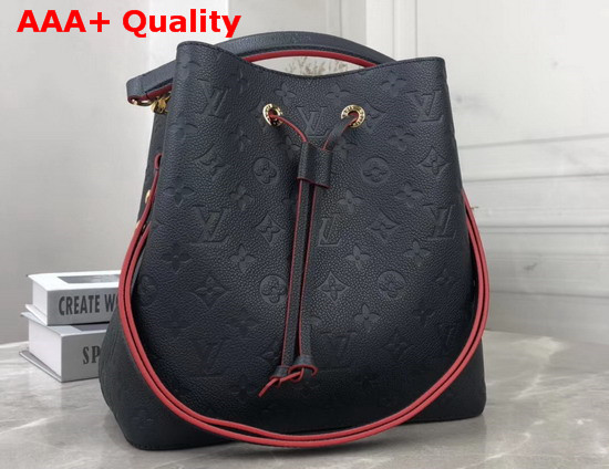 Louis Vuitton Exclusive Prelaunch Neonoe MM Marine Rouge Monogram Empreinte Leather M45306 Replica