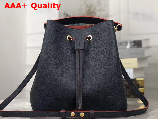 Louis Vuitton Exclusive Prelaunch Neonoe MM Marine Rouge Monogram Empreinte Leather M45306 Replica