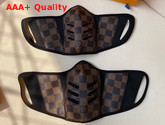 Louis Vuitton Face Mask in Damier Ebene Canvas Replica