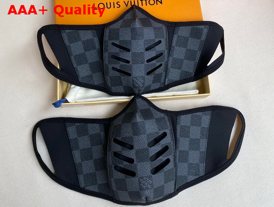 Louis Vuitton Face Mask in Damier Graphite Canvas Replica