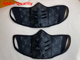 Louis Vuitton Face Mask in Monogram Eclipse Canvas Replica