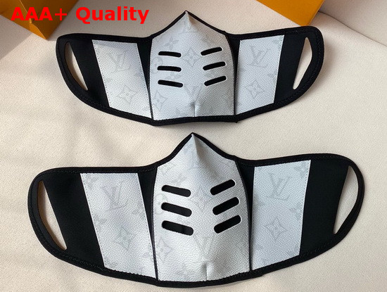 Louis Vuitton Face Mask in White Monogram Canvas Replica