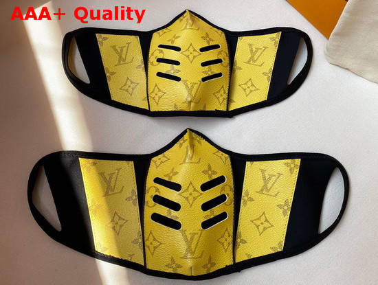 Louis Vuitton Face Mask in Yellow Monogram Canvas Replica