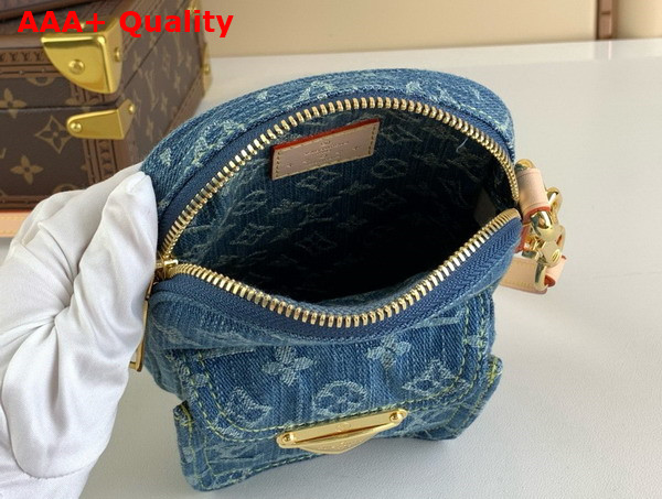 Louis Vuitton Fairfax Pochette Denim Blue Monogram Denim M82948 Replica