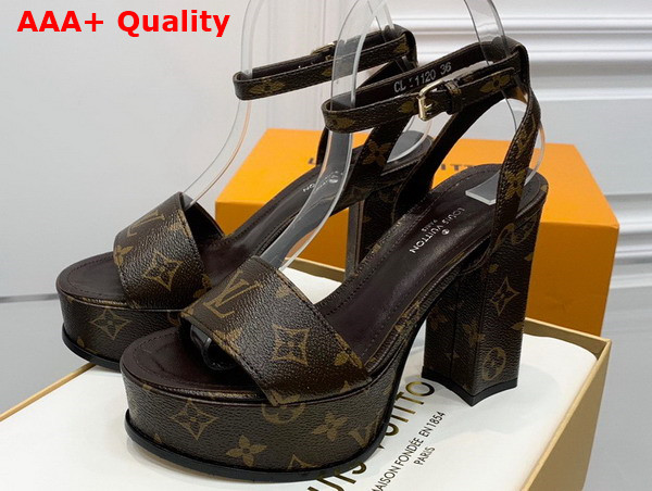 Louis Vuitton Fame Platform Sandal in Monogram Canvas Replica