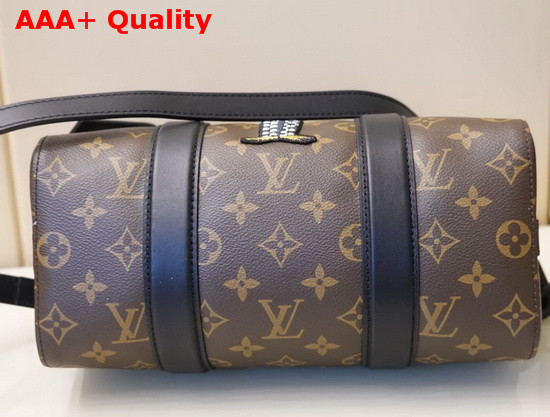 Louis Vuitton Fashion Show Crossbody Bag Monogram Canvas and Black Calf Leather Zoooom with Friends Series Replica