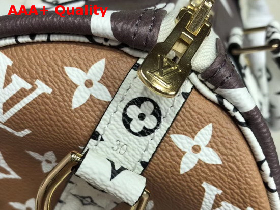 Louis Vuitton Fashion Show Speedy Bandouliere 30 Brown and White Monogram Canvas Replica