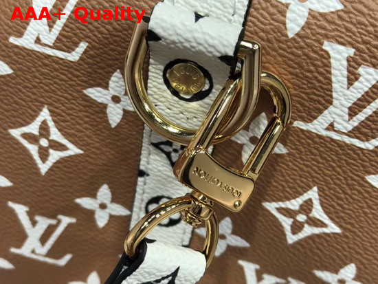 Louis Vuitton Fashion Show Speedy Bandouliere 30 Brown and White Monogram Canvas Replica