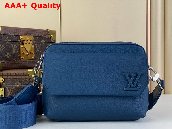 Louis Vuitton Fastline Messenger in Navy Blue Cowhide Leather M22611 Replica