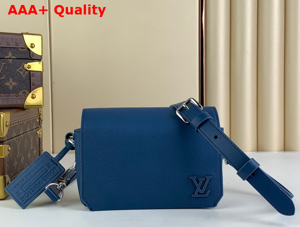 Louis Vuitton Fastline Wearable Wallet in Atlantic Blue Cowhide Leather Replica