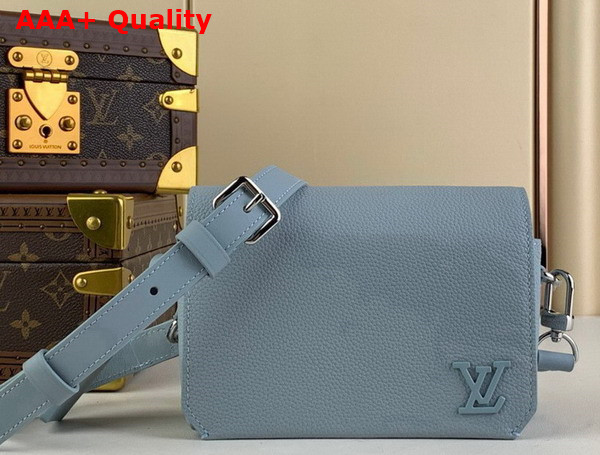 Louis Vuitton Fastline Wearable Wallet in Cloud Blue Cowhide Leather M82804 Replica