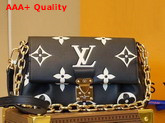 Louis Vuitton Favorite Bicolor Monogram Empreinte Leather Black Beige M45859 Replica