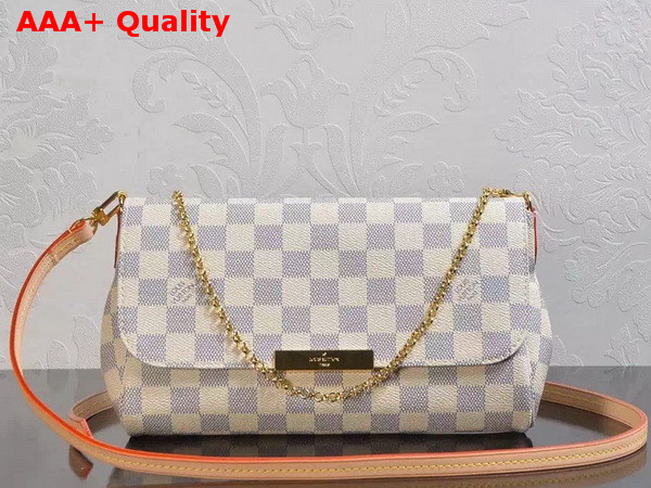 Louis Vuitton Favorite MM Damier Azur Canvas Replica