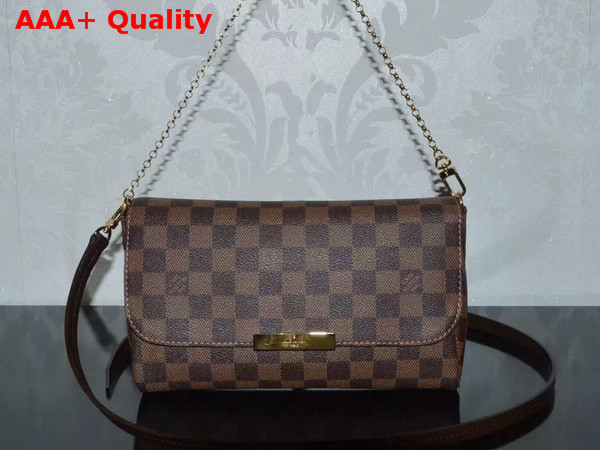 Louis Vuitton Favorite MM Damier Ebene Canvas Replica