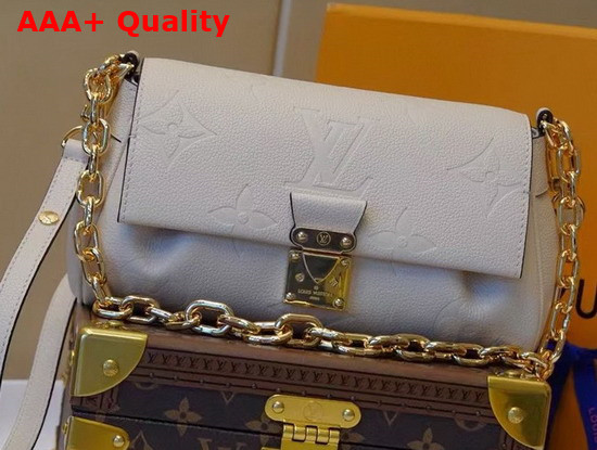 Louis Vuitton Favorite White Monogram Empreinte Leather Replica