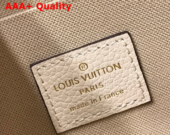 Louis Vuitton Felicie Pochette Cream Saffron Monogram Empreinte Embossed Supple Grained Cowhide Leather M80498 Replica