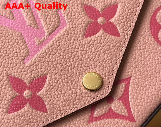 Louis Vuitton Felicie Pochette Rose Ballerine Pink Monogram Empreinte Embossed Supple Grained Cowhide Leather Replica