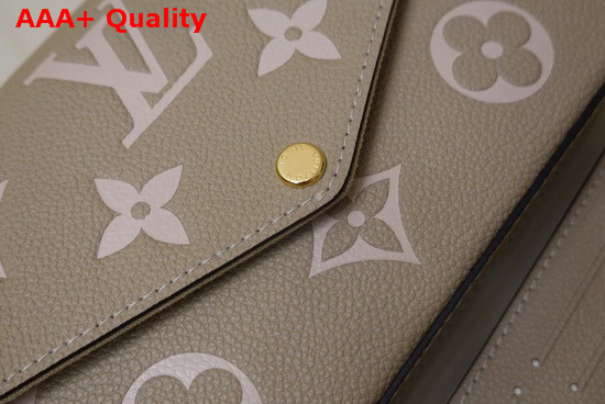 Louis Vuitton Felicie Pochette Tourterelle Gray Monogram Empreinte Leather M69977 Replica