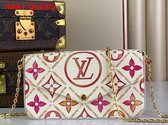 Louis Vuitton Felicie Pochette in Coral Monogram Tiles Canvas Replica
