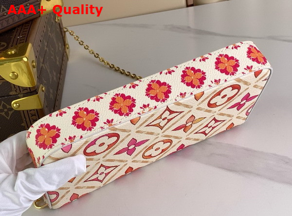 Louis Vuitton Felicie Pochette in Coral Monogram Tiles Canvas Replica