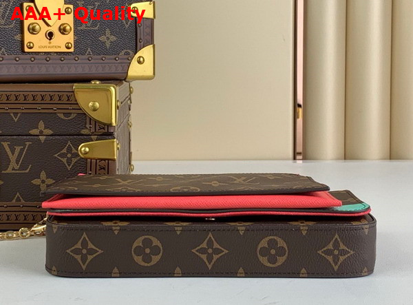 Louis Vuitton Felicie Pochette in Monogra Canvas Vivienne Holidays 2023 Collection Replica