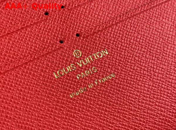 Louis Vuitton Felicie Pochette in Monogra Canvas Vivienne Holidays 2023 Collection Replica