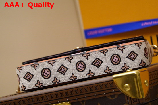 Louis Vuitton Felicie Strap Go Pochette Arizona Beige Creme Beige Monogram Coated Canvas M80695 Replica