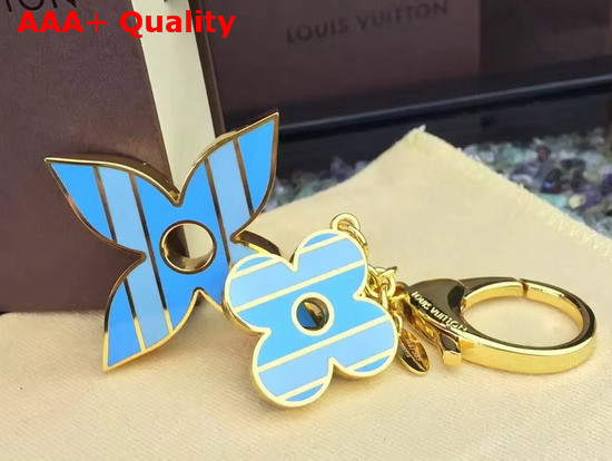 Louis Vuitton Fleur De Flower Bag Charm Stripe Details Replica