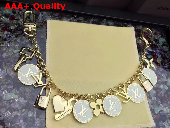 Louis Vuitton Fleur De Monogram Bag Charm Chain Replica