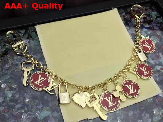 Louis Vuitton Fleur De Monogram Bag Charm Chain Replica