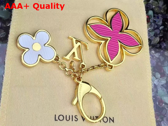 Louis Vuitton Fleur Depi Bag Charm Epi Pink Replica