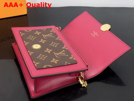 Louis Vuitton Flore Chain Wallet Lie De Vin M67404 Replica