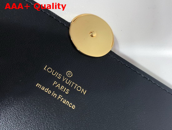 Louis Vuitton Flore Chain Wallet Monogram Coated Canvas and Black Calf Leather Replica