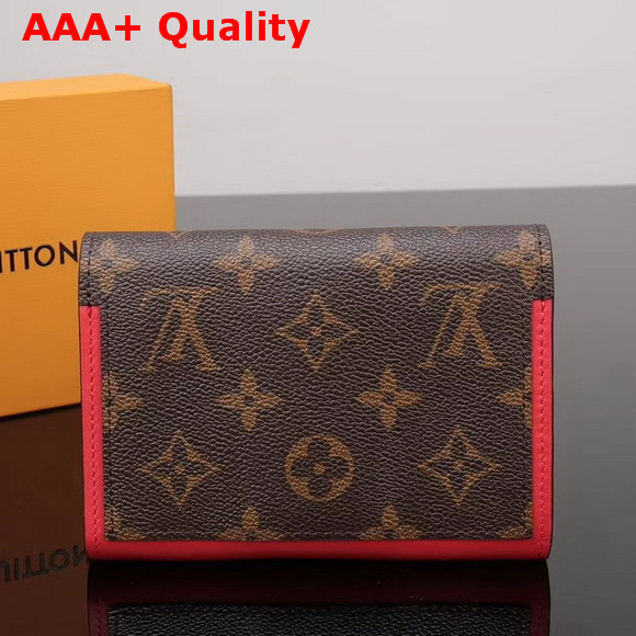 Louis Vuitton Flore Compact Wallet Monogram Coquelicot M64587 Replica