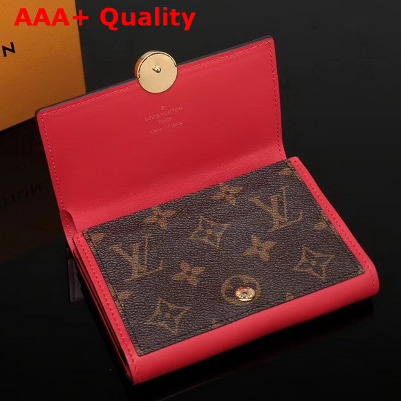 Louis Vuitton Flore Compact Wallet Monogram Coquelicot M64587 Replica