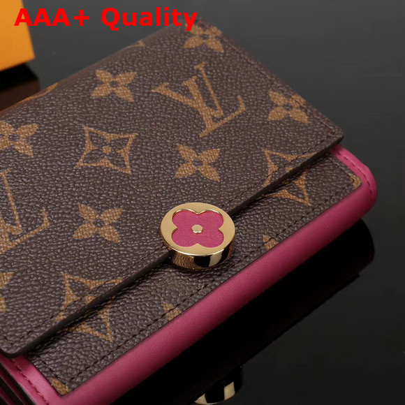 Louis Vuitton Flore Compact Wallet Monogram Fuchsia M64588 Replica