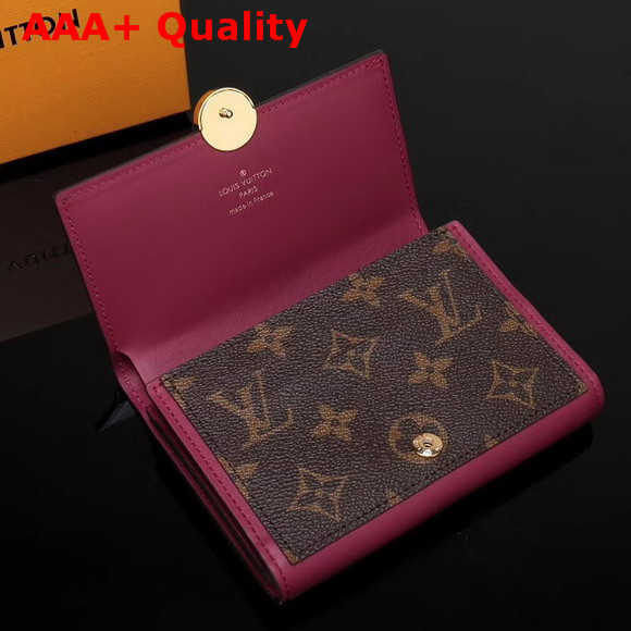 Louis Vuitton Flore Compact Wallet Monogram Fuchsia M64588 Replica