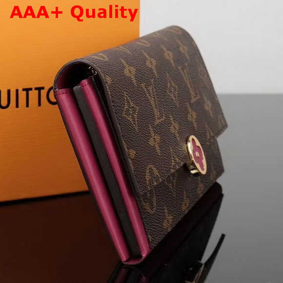 Louis Vuitton Flore Wallet Monogram Fuchsia M64585 Replica