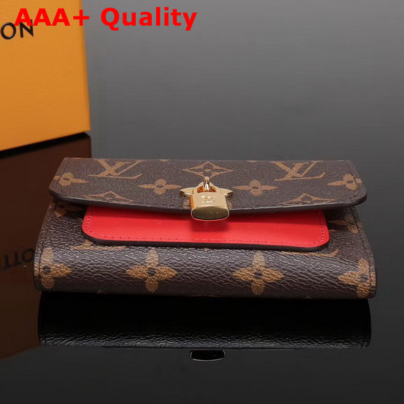 Louis Vuitton Flower Compact Wallet Monogram Coated Canvas Coquelicot M62567 Replica