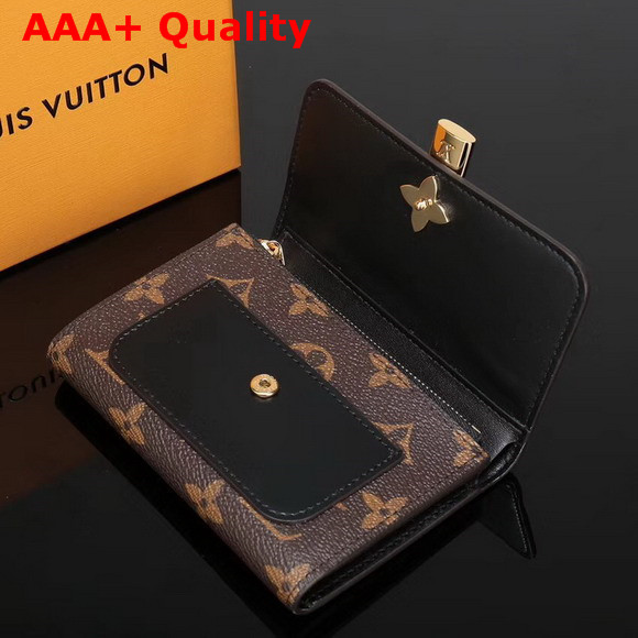 Louis Vuitton Flower Compact Wallet Monogram Coated Canvas Noir M62578 Replica